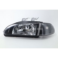 Honda Civic 92-95 Black Crystal Headlamp